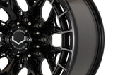 18" Vossen HFX1 Tinted Gloss Black 18x9 Wheels Fits GMC Sierra HD 2001-2010