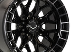 18" Vossen HFX1 Tinted Gloss Black 18x9 Wheels Fits GMC Sierra 2500HD 3500HD