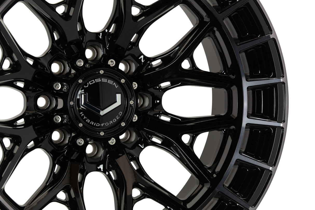 22" Vossen HFX1 Tinted Gloss Black 22x10 Wheels Fits Chevy Silverado 2500HD