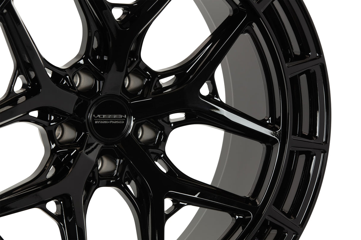 20" Vossen HFX1 Gloss Black 20x9 20x10.5 Wheels Fits Mercedes-Benz C63 AMG