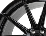 19/20" Vossen HFX2 Gloss Black 19x9.5 20x11 Wheels Fits Chevrolet C6 Corvette