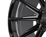 19" Vossen HFX2 Gloss Black 19x8.5 19x9.5 Wheels Fits Mercedes E350 E550 E63