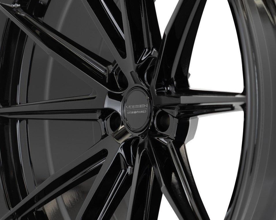 19" Vossen HFX2 Gloss Black 19x8.5 Concave Wheels Rims Fits Audi B7 A4 S4