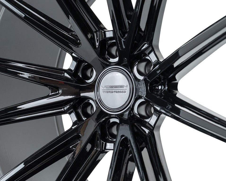 22" Vossen HFX2 Gloss Black 22x12 Concave Wheels Rims Fits Ford F150 2021 and Up