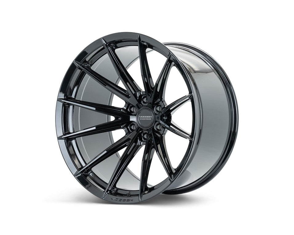 22" Vossen HFX2 Gloss Black 22x12 Concave Wheels Rims Fits Ford F150 2021 and Up
