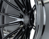 22" Vossen HFX2 Gloss Black 22x12 Concave Wheels Rims Fits Ford F150 2021 and Up