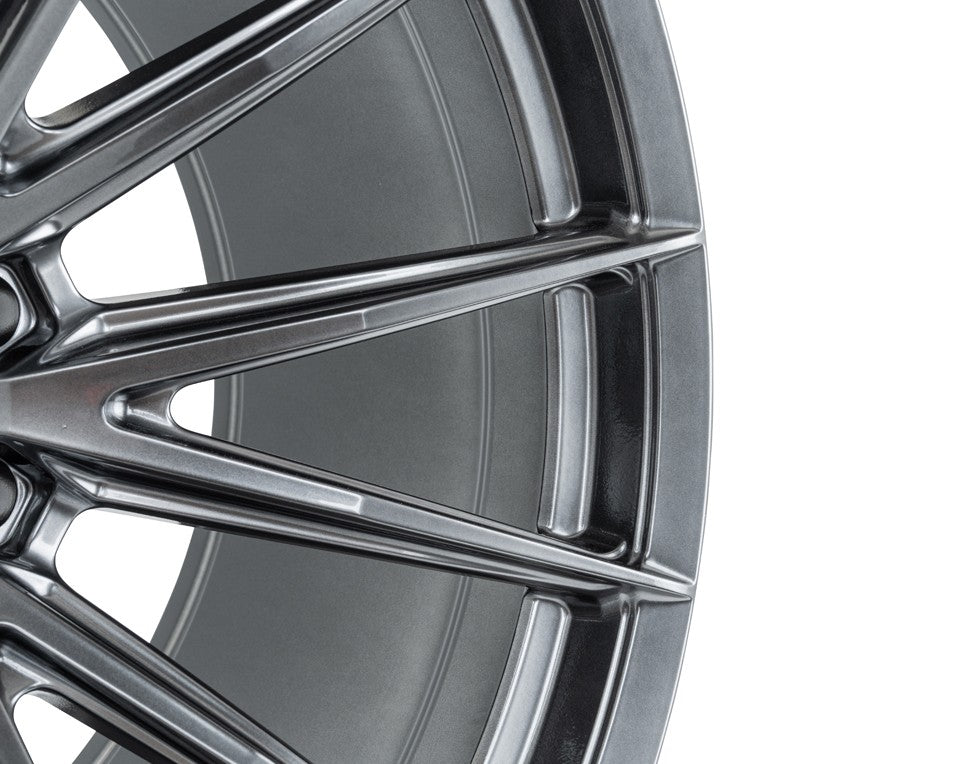 17" Vossen HFX2 Hyper Gunmetal 17x9 Concave Wheels Rims Fits Lexus GX550