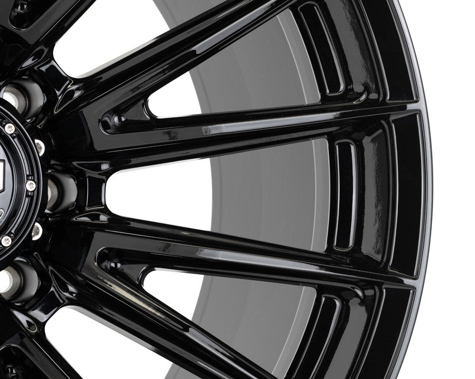 24" Vossen HFX2 Gloss Black 24x10 Concave Wheels Fits GMC Sierra 2500HD 3500HD