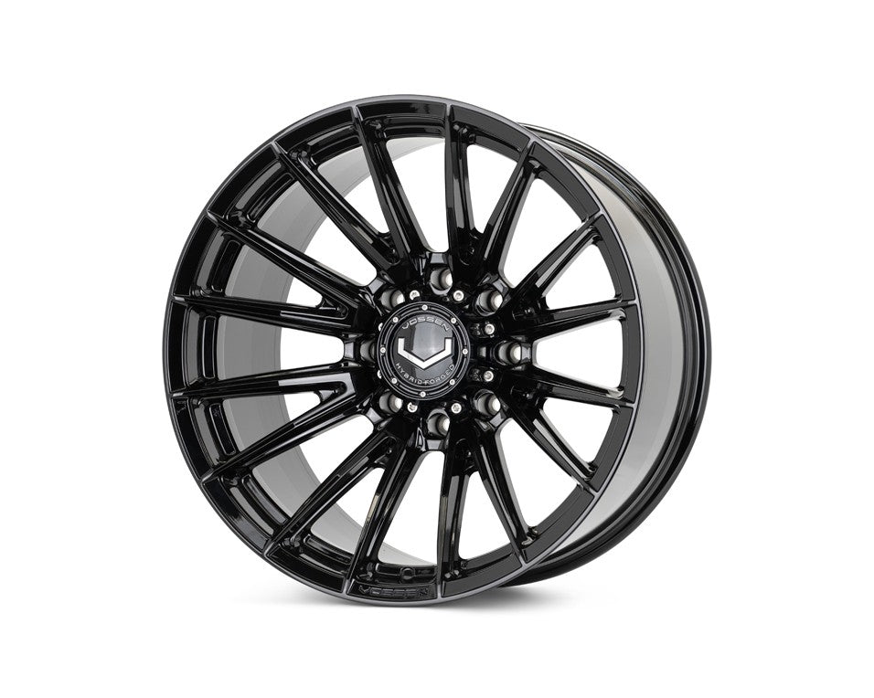 24" Vossen HFX2 Gloss Black 24x12 Concave Wheels Rims Fits RAM 2500 3500