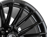 20" Vossen HFX2 Gloss Black 20x10 Concave Wheels Fits Ford F250 F350 Super Duty