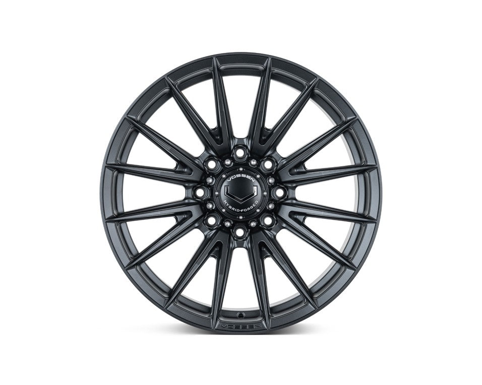 22" Vossen HFX2 Satin Black 22x10 Wheels Fits Chevy Silverado HD 2001-2010