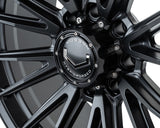 22" Vossen HFX2 Satin Black 22x10 Concave Wheels Fits GMC Sierra HD 2001-2010