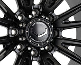 24" Vossen HFX2 Satin Black 24x12 Concave Wheels Fits Ford F250 F350 Super Duty
