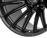 24" Vossen HFX2 Satin Black 24x12 Concave Wheels Fits GMC Sierra HD 2001-2010