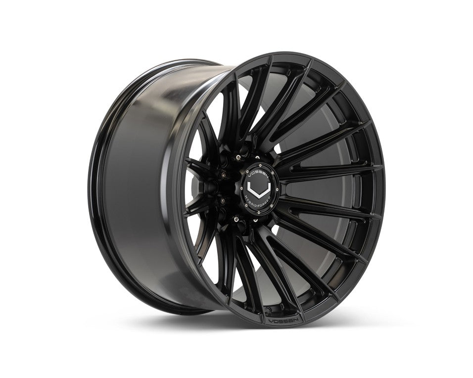 24" Vossen HFX2 Satin Black 24x12 Concave Wheels Fits Ford F250 F350 Super Duty