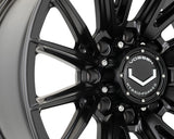 22" Vossen HFX2 Satin Black 22x12 Wheels Fits Chevy Silverado HD 2001-2010