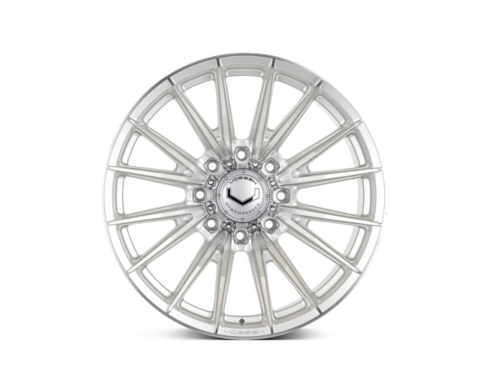 20" Vossen HFX2 Silver Polished 20x9 Wheels Fits Ford F250 F350 Super Duty