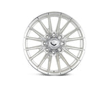 24" Vossen HFX2 Silver Polished 24x12 Wheels Fits Chevy Silverado 2500HD 3500HD
