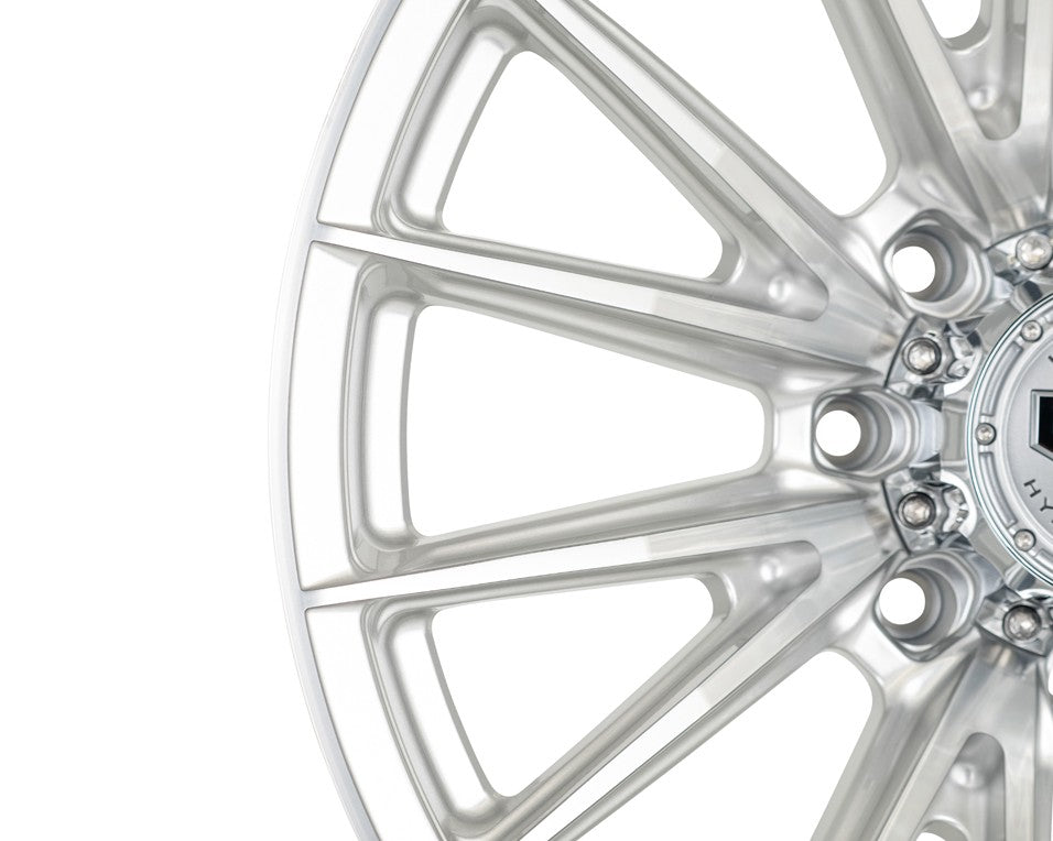 24" Vossen HFX2 Silver Polished 24x12 Concave Wheels Rims Fits RAM 2500 3500