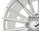 24" Vossen HFX2 Silver Polished 24x12 Concave Wheels Fits Dodge Ram 2500 3500