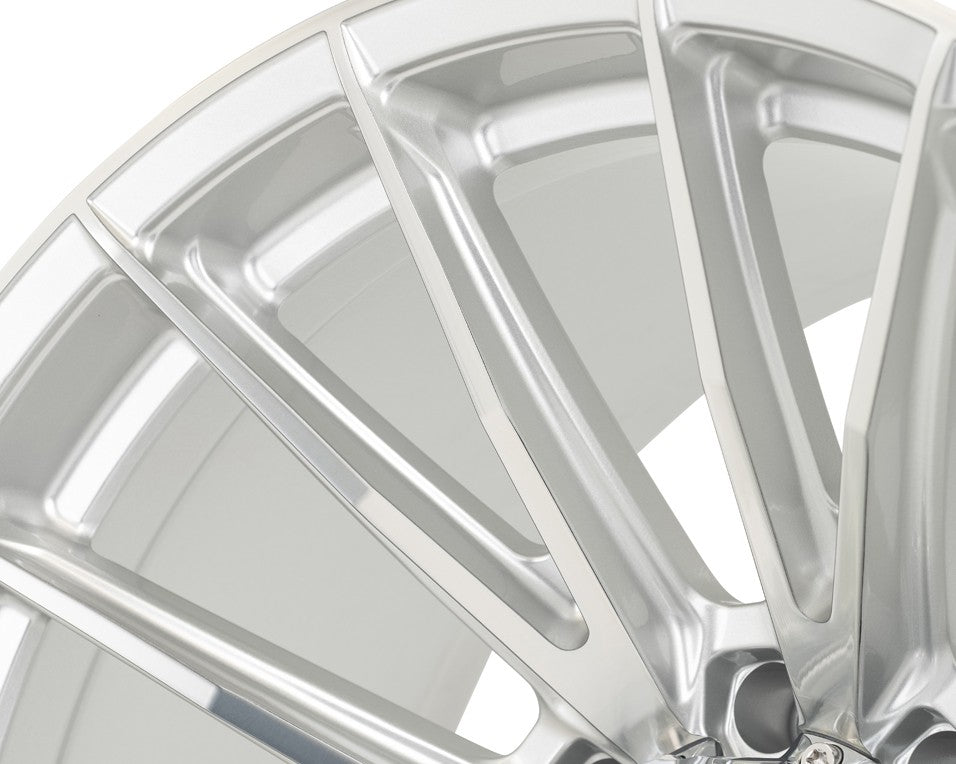 24" Vossen HFX2 Silver Polished 24x11 Wheels Fits Chevy Silverado HD 2001-2010
