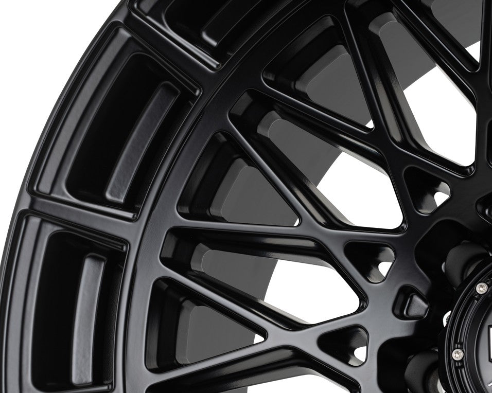 24" Vossen HFX3 Satin Black 24x12 Concave Wheels Fits GMC Sierra HD 2001-2010