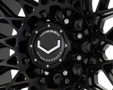 24" Vossen HFX3 Satin Black 24x12 Concave Wheels Fits GMC Sierra HD 2001-2010