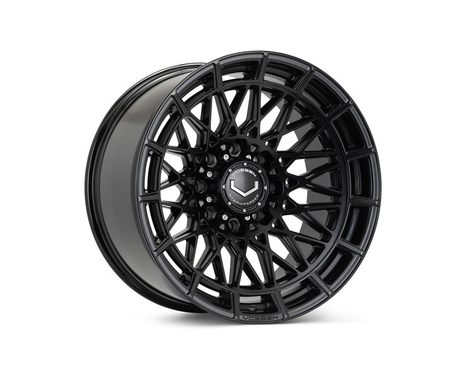 24" Vossen HFX3 Satin Black 24x12 Concave Wheels Fits GMC Sierra 2500HD 3500HD