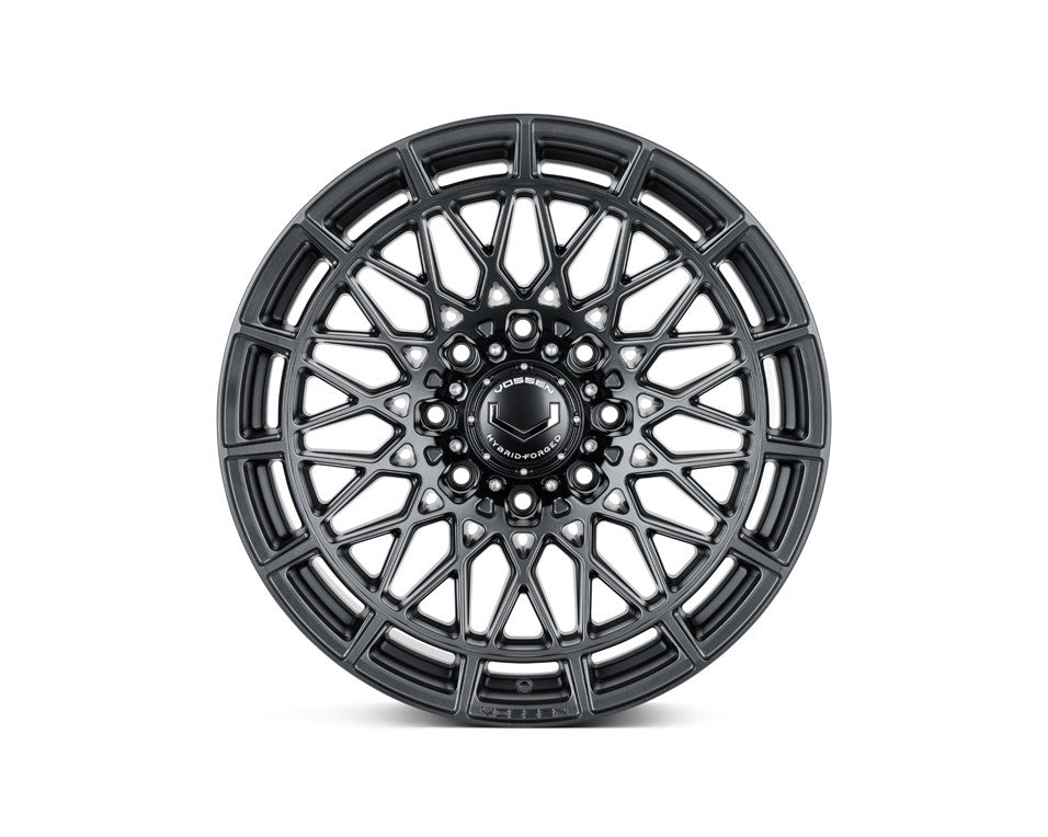 20" Vossen HFX3 Satin Black 20x10 Wheels Fits Chevy Silverado HD 2001-2010