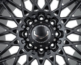 20" Vossen HFX3 Satin Black 20x10 Wheels Fits Chevy Silverado HD 2001-2010