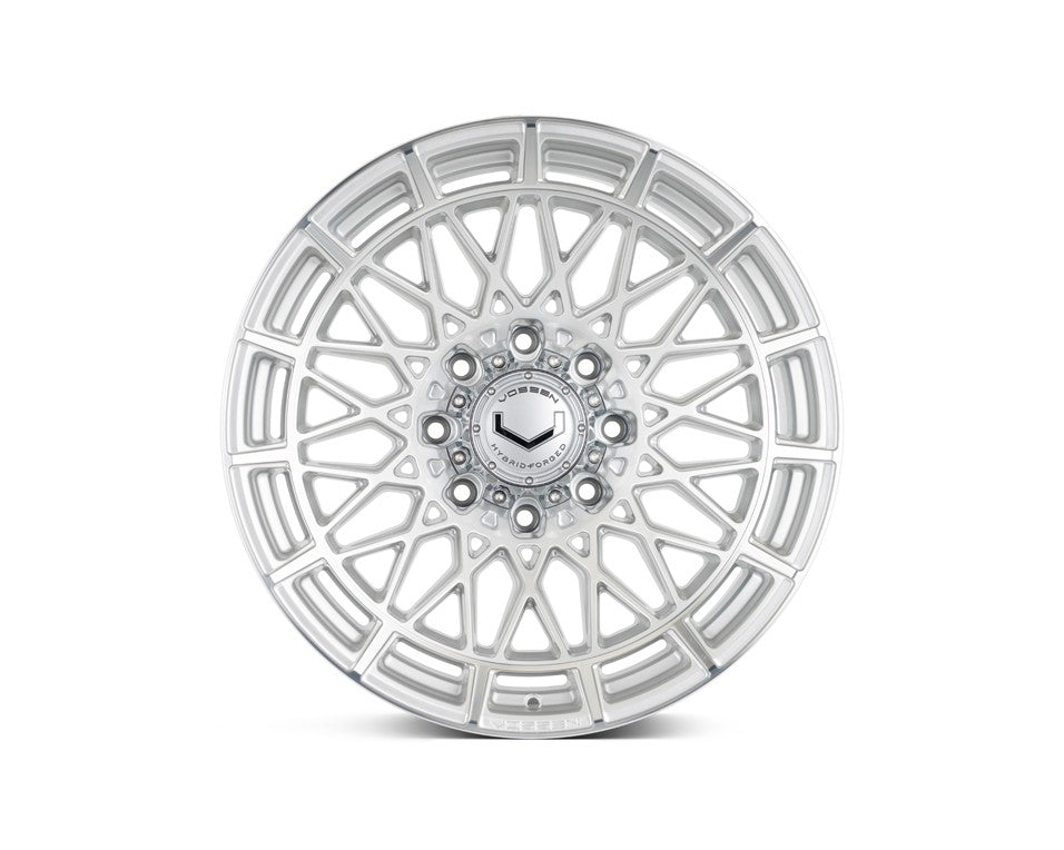 22" Vossen HFX3 Silver Polished 22x10 Wheels Fits Chevy Silverado HD 2001-2010