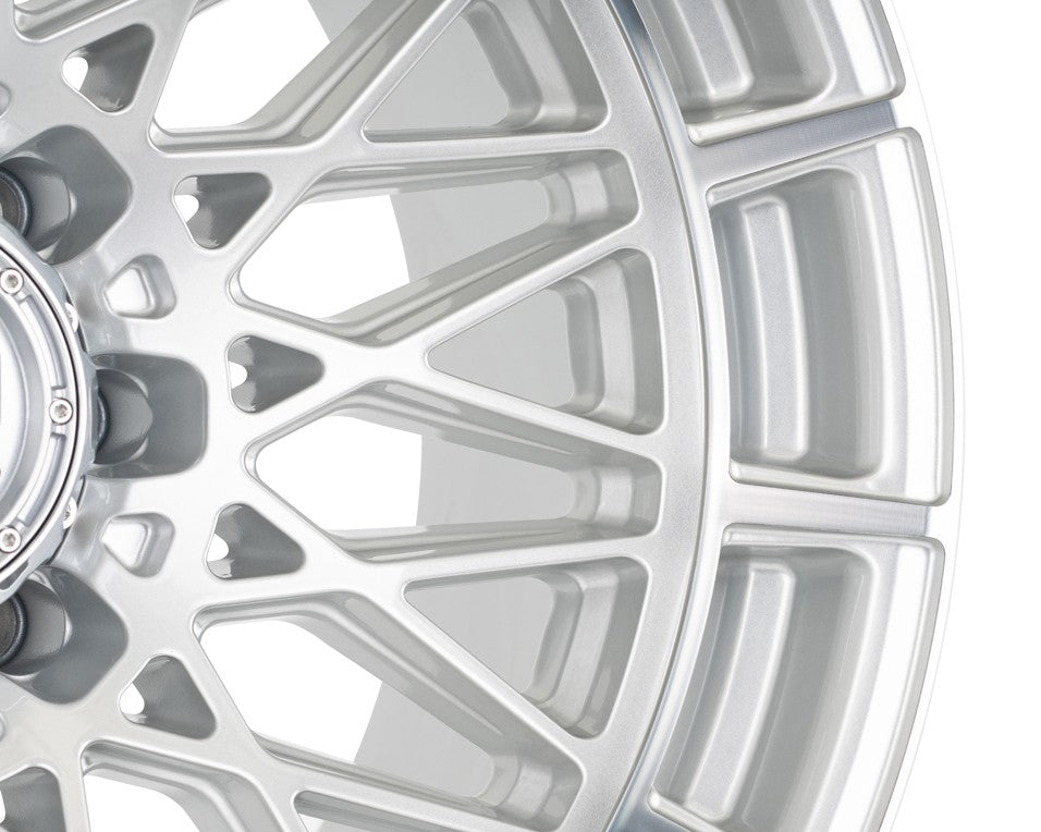 24" Vossen HFX3 Silver Polished 24x12 Concave Wheels Rims Fits RAM 2500 3500