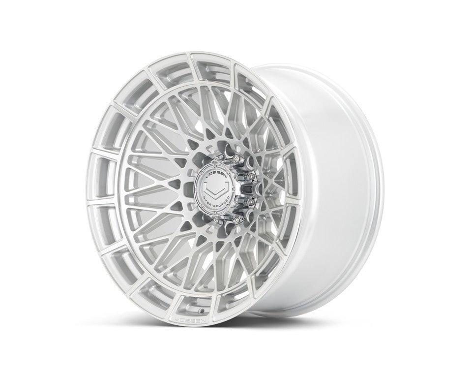 24" Vossen HFX3 Silver Polished 24x12 Concave Wheels Rims Fits RAM 2500 3500