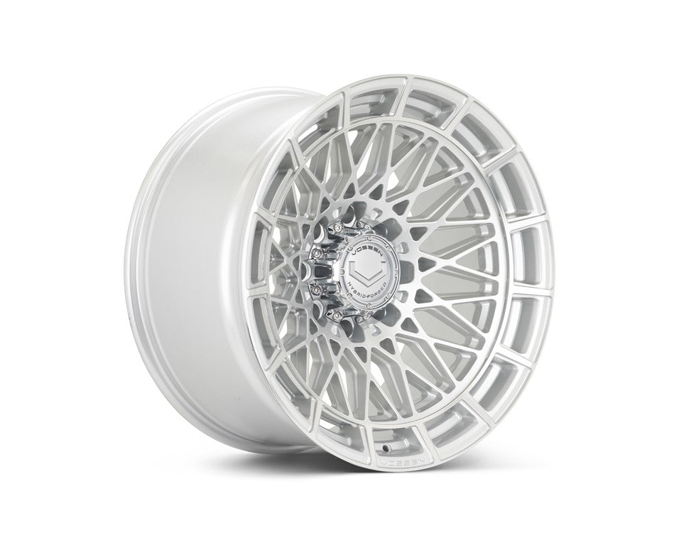 24" Vossen HFX3 Silver Polished 24x12 Wheels Fits Chevy Silverado HD 2001-2010