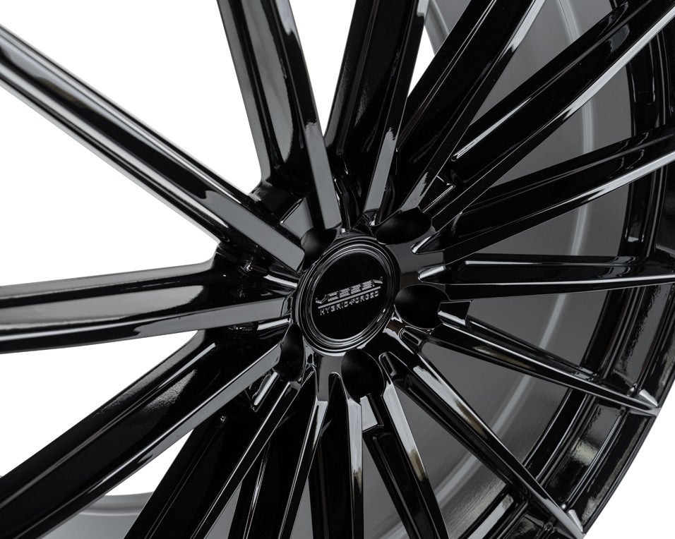 19" Vossen HFX4 Gloss Black 19x8.5 19x9.5 Concave Wheels Rims Fits Kia Stinger