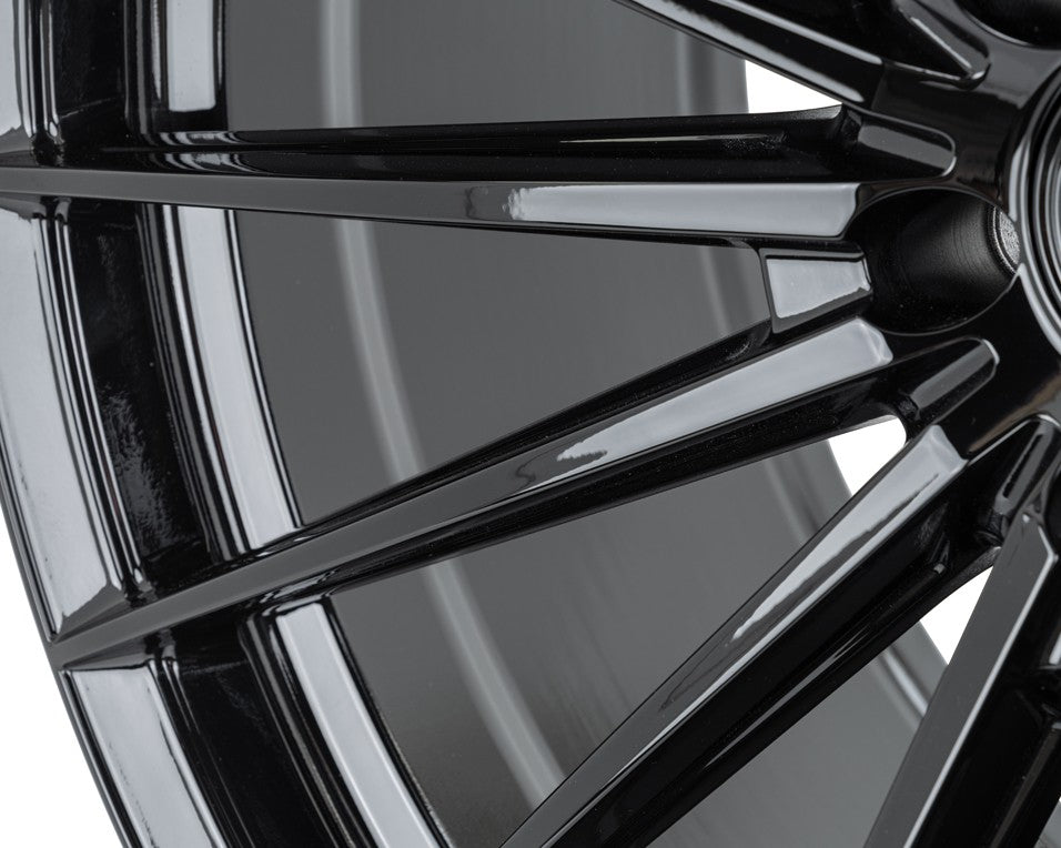 19" Vossen HFX4 Gloss Black 19x8.5 19x9.5 Concave Wheels Rims Fits Kia Stinger