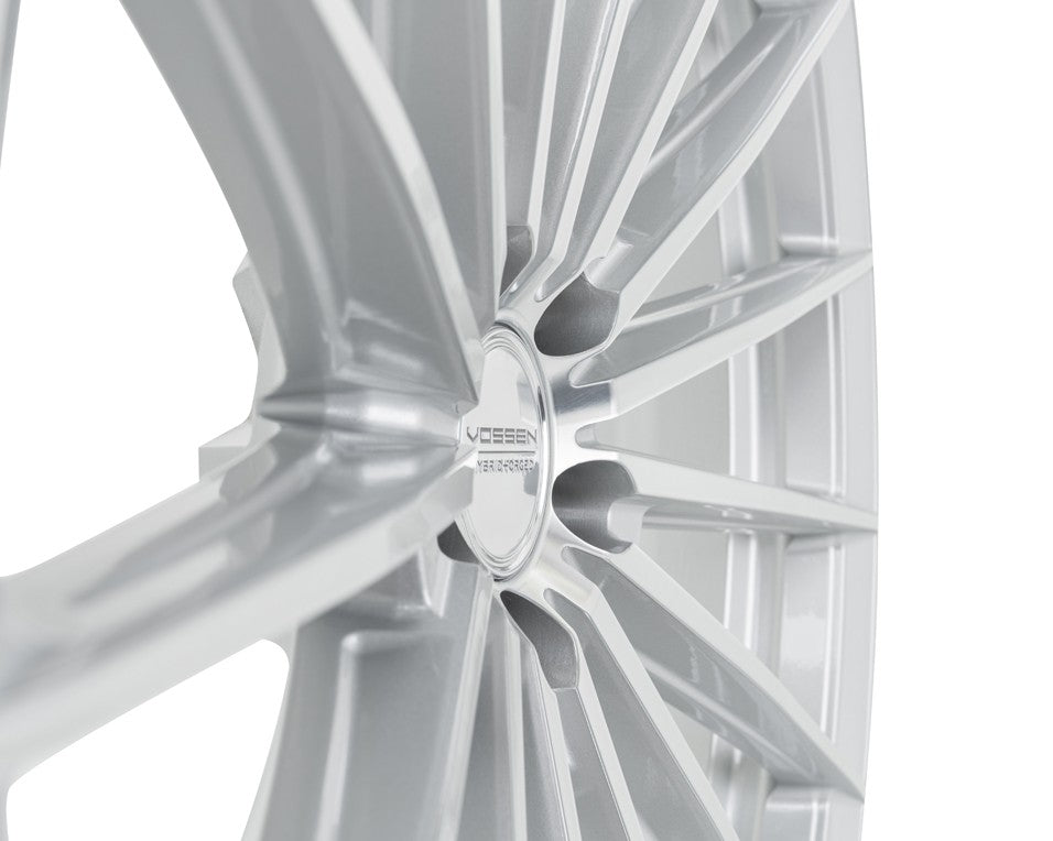 19" Vossen HFX4 Silver Polished 19x8.5 Concave Wheels Rims Fits Audi B8 A4 S4