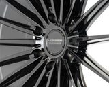 22" Vossen HFX4 Gloss Black 22x9.5 Concave Wheels Rims Fits Lexus GX460