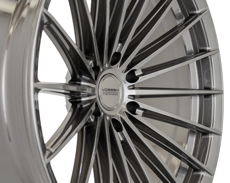 18" Vossen HFX4 Gloss Gunmetal 18x9 Concave Wheels Rims Fits Lexus GX460