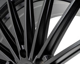 20" Vossen HFX4 Satin Black 20x9.5 Concave Wheels Rims Fits GMC Sierra