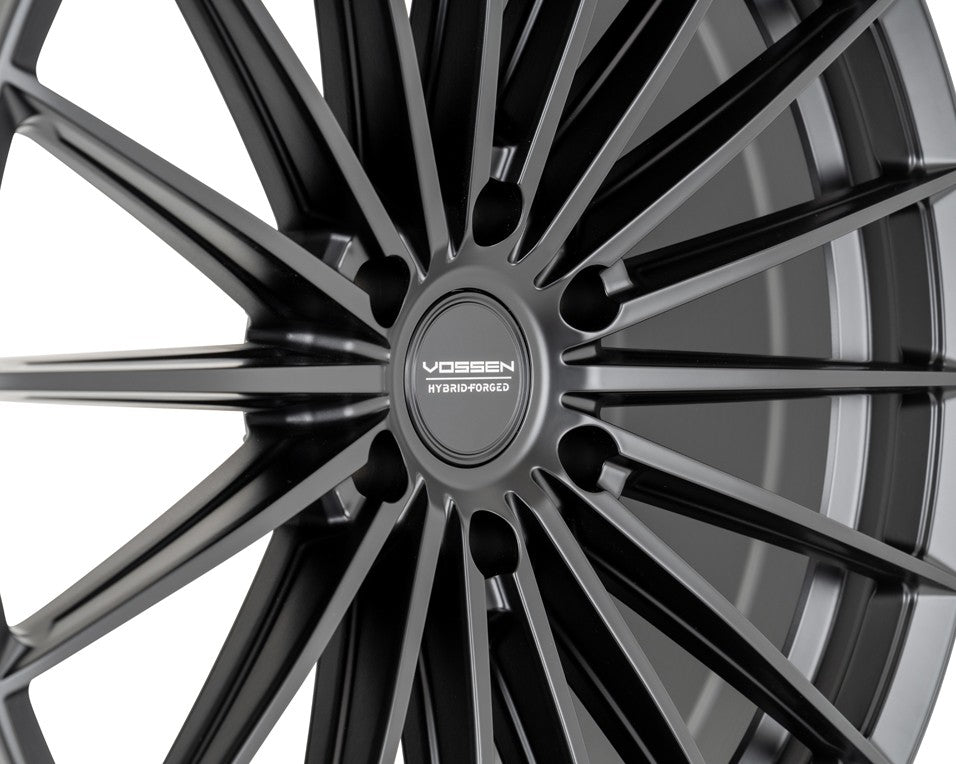 22" Vossen HFX4 Satin Black 22x9.5 Concave Wheels Rims Fits GMC Yukon Denali