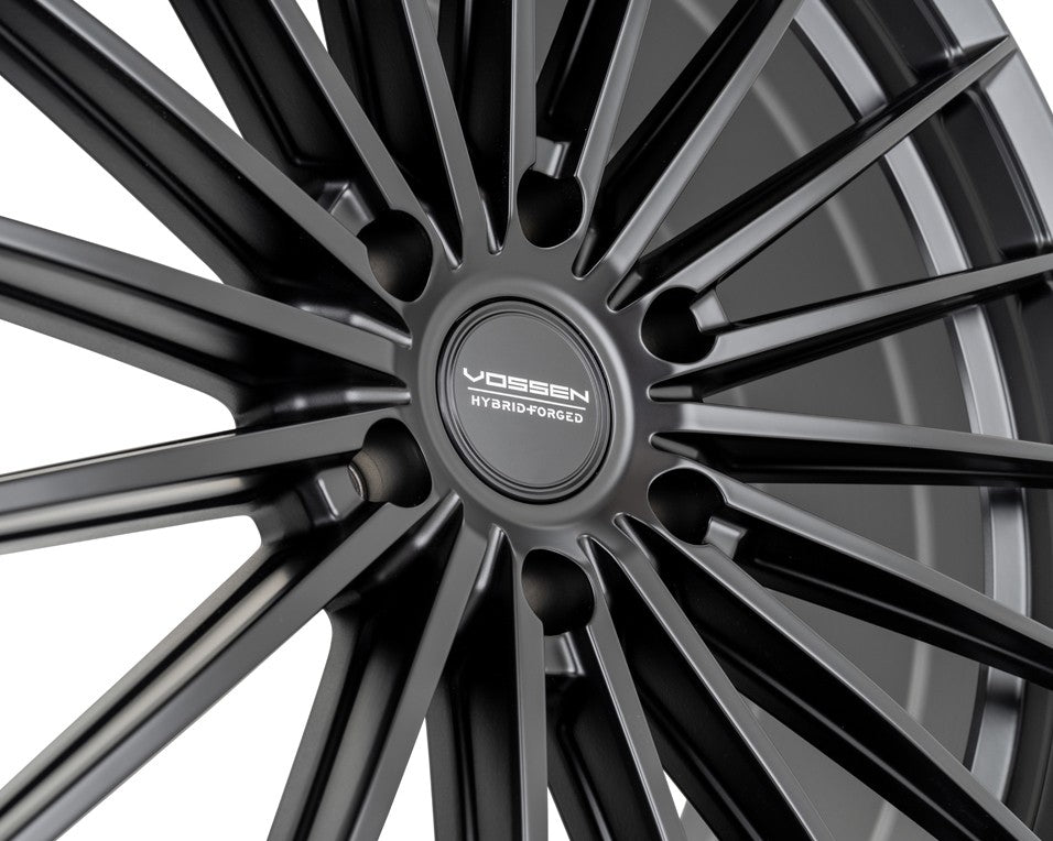 22" Vossen HFX4 Satin Black 22x9.5 Concave Wheels Rims Fits Jeep Wagoneer
