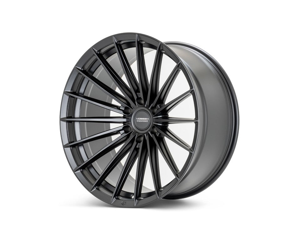 17" Vossen HFX4 Satin Black 17x9 Concave Wheels Rims Fits Lexus GX470