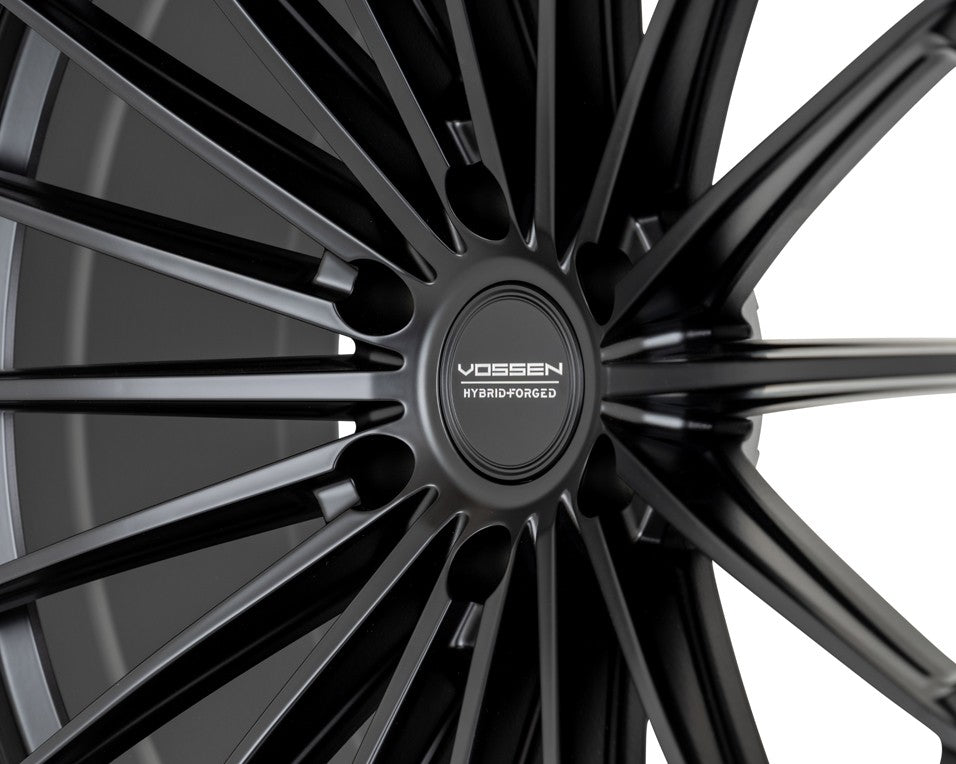 17" Vossen HFX4 Satin Black 17x9 Concave Wheels Rims Fits Lexus GX470