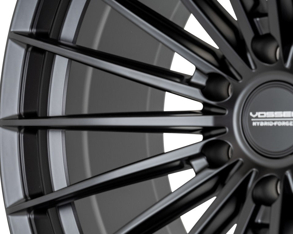 17" Vossen HFX4 Satin Black 17x9 Concave Wheels Rims Fits Lexus GX470
