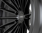17" Vossen HFX4 Satin Black 17x9 Concave Wheels Rims Fits Lexus GX550