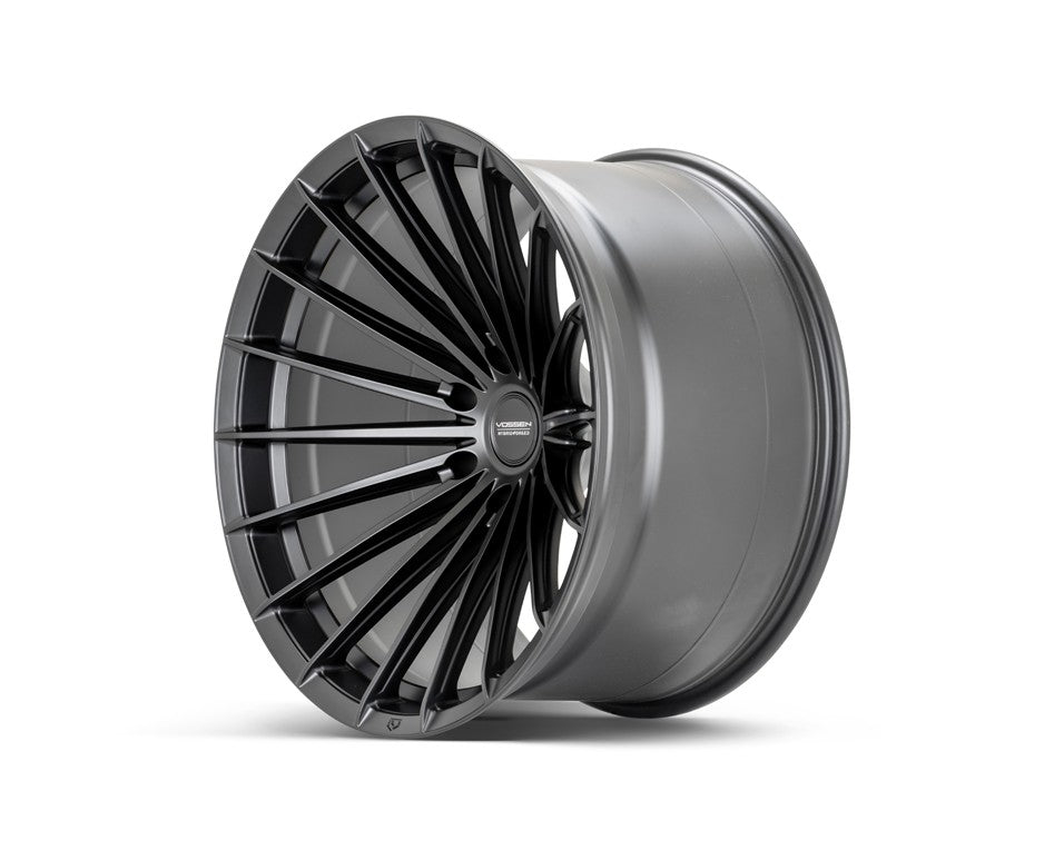 22" Vossen HFX4 Satin Black 22x12 Concave Wheels Rims Fits Ford F150 2015-2020