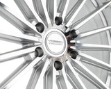 22" Vossen HFX4 Silver Polished 22x9.5 Wheels Fits Toyota Sequoia 3rd Gen