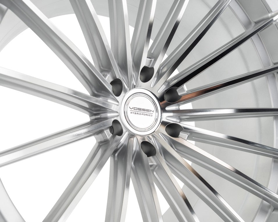 22" Vossen HFX4 Silver Polished 22x9.5 Concave Wheels Rims Fits Jeep Wagoneer