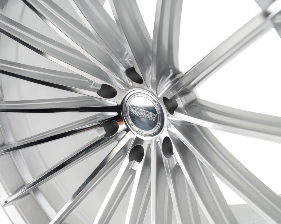 24" Vossen HFX4 Silver Polished 24x10 Wheels Fits Chevrolet Silverado 1500